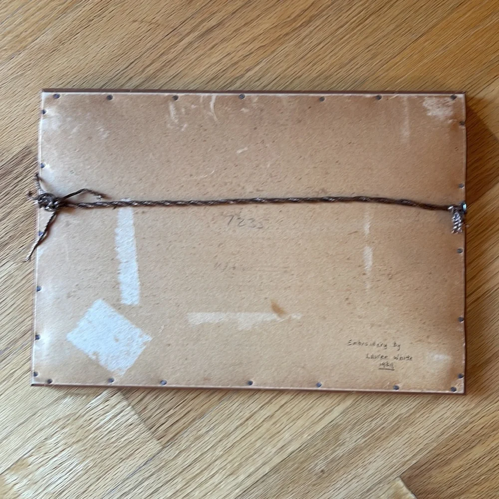 Vintage embroidery bull picture - Picture 2 of 8